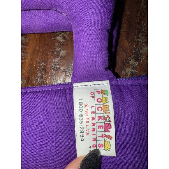 VTG 1991 POCKETS OF LEARNING LULLABY AND GOODNIGHT ZIP UP CLOTH CARRY BOOK - Picture 3 of 10